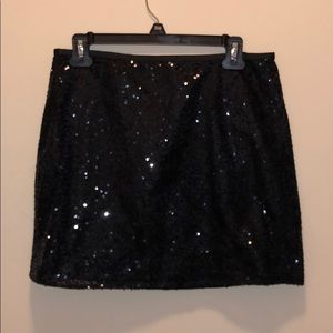 Sequin mini skirt